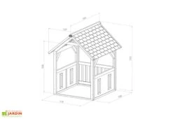 Axi Maisonnette Pour Enfant En Bois De Hemlock Safari Jane -Portique Jardin Soldes Magasin maisonnette enfant bois hemlock safari jane 2