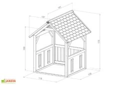 Axi Maisonnette Pour Enfant En Bois De Hemlock Jane -Portique Jardin Soldes Magasin maisonnette enfant bois jane