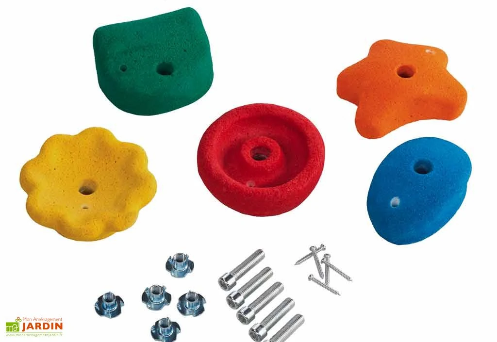 10 Lots De 5 Pierres à Grimper 2 10 Lots De 5 Pierres à Grimper – Image 2