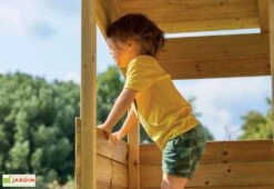 Cabane En Bois Pour Enfant Avec Toboggan – TP Treetops -Portique Jardin Soldes Magasin plateforme enfant cabane bois treetops tp toys