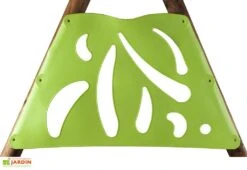 Portique Balançoires + Toboggan Bois Et Métal Helio -Portique Jardin Soldes Magasin portique aire de jeux bois acier helio 5