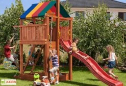 Aire De Jeux Paradise : Toboggan + Escalade + Corde + Echelle