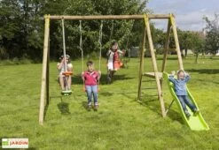 Portique Jardin Soldes Magasin -Portique Jardin Soldes Magasin portique bois balancoire toboggan 230cm 5enfants 4agres tutti