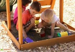 KidKraft Portique En Bois Ainsley Balançoires, Toboggan, Escalade -Portique Jardin Soldes Magasin portique bois enfant balancoires toboggan mur escalade 5