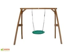 Axi Portique En Bois De Hemlock Avec Balançoire Nid D’Oiseau