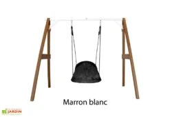 Axi Portique En Bois De Hemlock Balançoire Nid D’Oiseau Ovale -Portique Jardin Soldes Magasin portique bois hemlock balancoire nid oiseau ovale 12