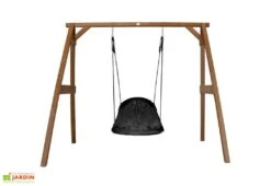 Axi Portique En Bois De Hemlock Balançoire Nid D’Oiseau Ovale