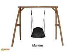 Axi Portique En Bois De Hemlock Balançoire Nid D’Oiseau Ovale -Portique Jardin Soldes Magasin portique bois hemlock balancoire nid oiseau ovale 9