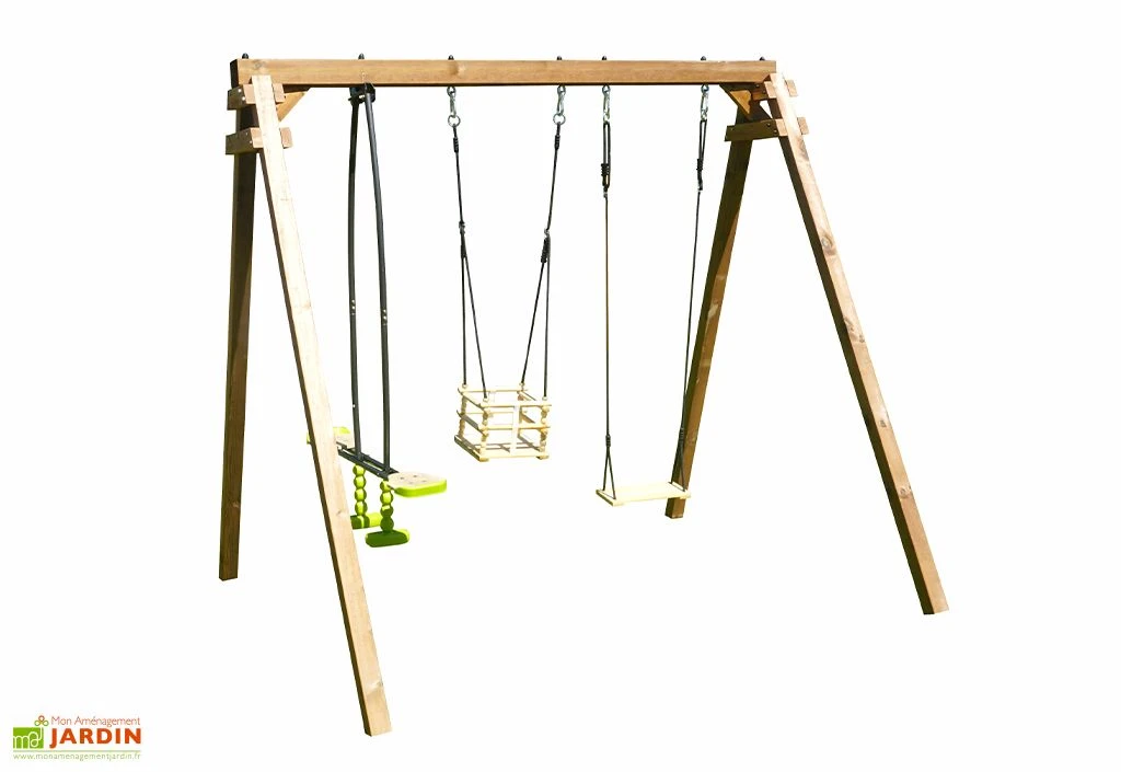 Portique En Bois 1 Balançoire 1 Face-à-face 1 Siège Bébé – Pierre 1 Portique En Bois 1 Balançoire 1 Face-à-face 1 Siège Bébé – Pierre