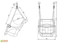 Axi Portique Balançoire Pour Bébé En Bois De Hemlock Marron Et Blanc 10 Axi Portique Balançoire Pour Bébé En Bois De Hemlock Marron Et Blanc -Portique Jardin Soldes Magasin premier portique bebe 9 mois 3 ans bois hemlock imputrescible siege confort 3