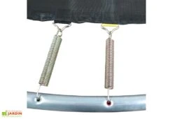Axi Trampoline Enterré Avec Filet De Protection – Ø 366 Cm -Portique Jardin Soldes Magasin ressorts doubles coniques trampoline