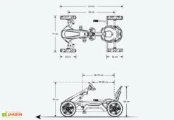Kart à Pédales Berg Pour Enfants Rally NRG Orange -Portique Jardin Soldes Magasin schema technique kart berg