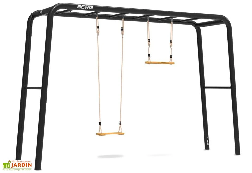 Aire De Jeux Playbase Berg Large TT – Trapèze Et Balançoire Bois 1 Aire De Jeux Playbase Berg Large TT – Trapèze Et Balançoire Bois