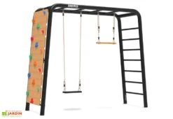Aire De Jeux Playbase Berg Medium TL – Balançoire, Trapèze Et Escalade