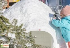 Cabane Pour Enfant Structure Igloo En PEHD ⌀152 Cm – Tinygloo 1 Porte -Portique Jardin Soldes Magasin structure igloo jardin neige tinygloo 1 porte