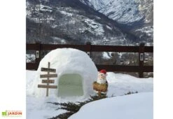 Cabane Pour Enfant Structure Igloo En PEHD ⌀152 Cm – Tinygloo 1 Porte -Portique Jardin Soldes Magasin structure igloo neige cabane enfant tinygloo noel