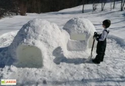 Cabane Pour Enfant Structure Igloo En PEHD ⌀152 Cm – Tinygloo 2 Portes -Portique Jardin Soldes Magasin structure pehd igloo neige jardin tinygloo