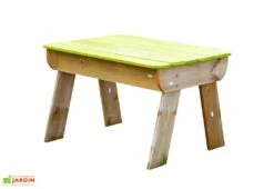 Portique Jardin Soldes Magasin 11 Table Sable Et Eau En Bois Non Traité – 60 X 79 X 52 Cm