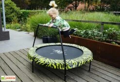 EXIT TOYS Trampoline Enfant Avec Barre De Maintien Tiggy Junior (Pls Coloris)
