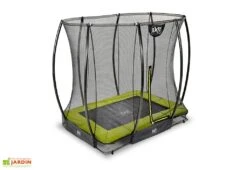 EXIT TOYS Trampoline Enterré Avec Filet Silhouette Inground 153 X 214 Cm -Portique Jardin Soldes Magasin trampoline enterre filet silhouette inground 153 214 cm