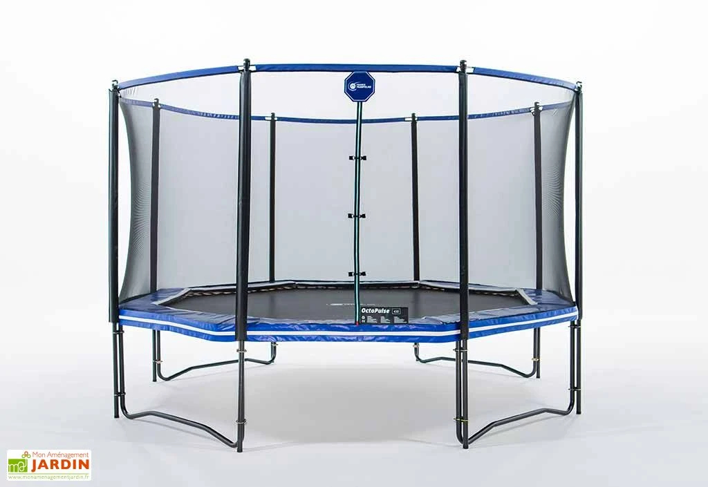 Trampoline Extérieur Avec Filet De Sécurité Octopulse 430 – 3,96 X 4,23 M 1 Trampoline Extérieur Avec Filet De Sécurité Octopulse 430 – 3,96 X 4,23 M