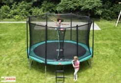 Trampoline Sur Pied Avec Filet De Sécurité Ø430 Cm - Berg Favorit -Portique Jardin Soldes Magasin trampoline favorit sur pieds filet securite 5