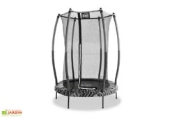 EXIT TOYS Trampoline Avec Filet De Sécurité Tiggy Junior ø140 Cm (Pls Coloris) -Portique Jardin Soldes Magasin trampoline filet securite tiggy junior 140 cm
