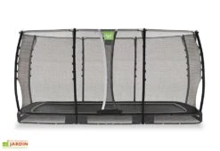 EXIT TOYS Trampoline Enterré Avec Filet De Protection Allure Classic – 244 X 427 Cm