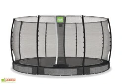 EXIT TOYS Trampoline Rond Enterré Avec Filet De Protection Allure Classic - ø 427 Cm