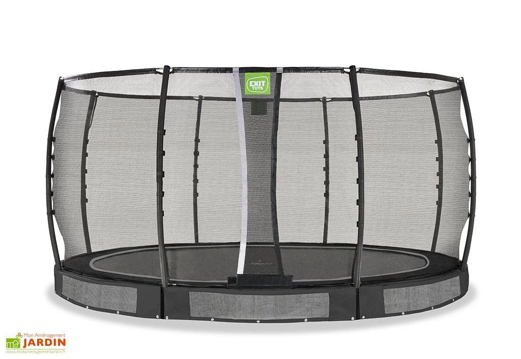EXIT TOYS Trampoline Rond Enterré Avec Filet De Protection Allure Premium - ø 427 Cm 1 EXIT TOYS Trampoline Rond Enterré Avec Filet De Protection Allure Premium - ø 427 Cm