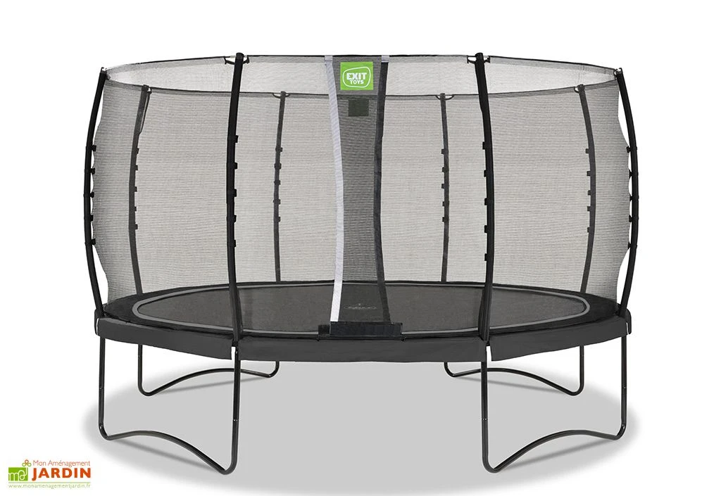 EXIT TOYS Trampoline Rond Sur Pieds Avec Filet De Protection Allure Classic – ø 427 Cm 1 EXIT TOYS Trampoline Rond Sur Pieds Avec Filet De Protection Allure Classic – ø 427 Cm