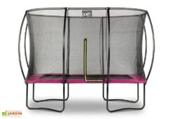 EXIT TOYS Trampoline Rectangulaire Sur Pieds Avec Filet De Protection - Exit Silhouette 11 EXIT TOYS Trampoline Rectangulaire Sur Pieds Avec Filet De Protection - Exit Silhouette -Portique Jardin Soldes Magasin trampoline sur pieds 214x305 rose