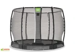 EXIT TOYS Trampoline Rond Enterré Avec Filet De Protection Allure Premium – ø 305 Cm