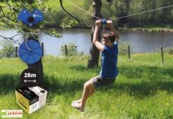 Portique Jardin Soldes Magasin 3 Tyrolienne De Jardin Pour Enfants Et Adultes Bat 28 M