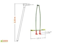 Balançoire Vis-à-vis Pour Portique Pour Enfants De 3 à 12 Ans 6 Balançoire Vis-à-vis Pour Portique Pour Enfants De 3 à 12 Ans -Portique Jardin Soldes Magasin vis a vis balancoire portique soulet