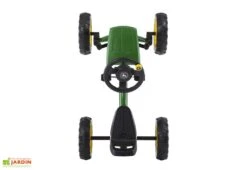 Kart à Pédales Berg Buzzy John Deere -Portique Jardin Soldes Magasin vue dessus kart pedales tracteur john deere